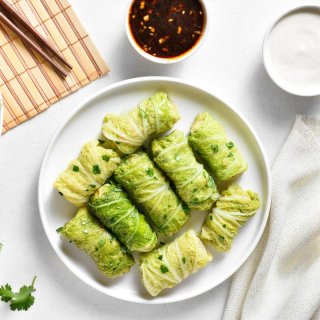 Chinakohl-Röllchen mit Schinken