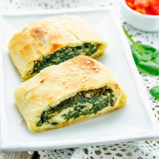 Grünkohl-Strudel pikant