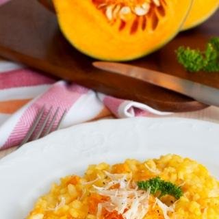 Risotto vom grünen Hokkaido-Kürbis