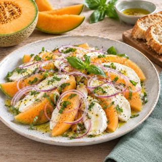 Melone-Mozzarella-Salat