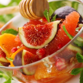 Granatapfel als winterlicher Salat