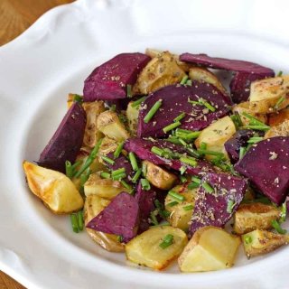 Ofenkartoffeln mit Rote Bete