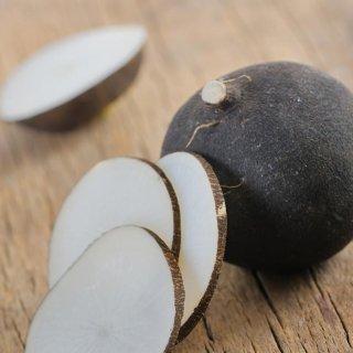 Schwarzer Rettich mit Distelöl-Dressing