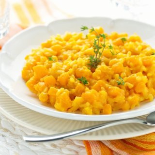 Risotto vom grünen Hokkaido-Kürbis