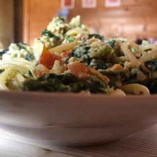 Spaghetti mit Sahne-Wirsing
