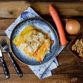 Spitzkohl-Möhren-Lasagne