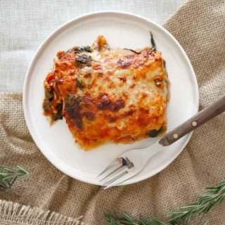 Tomaten-Spinat-Lasagne