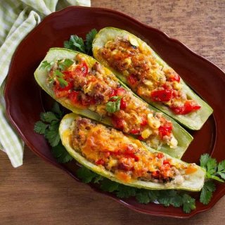 Zucchini-Schiffchen