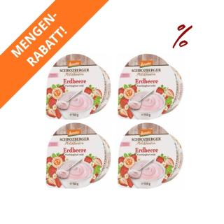 4x Fruchtjoghurt Erdbeere 150g
