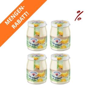 4x Joghurt Banane 150g im Glas