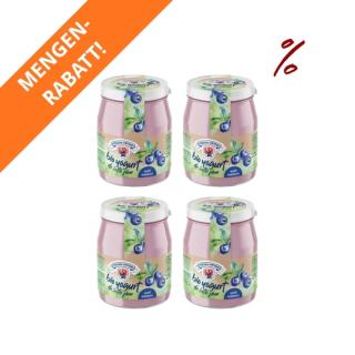 4x Joghurt Heidelbeer 150g im Glas