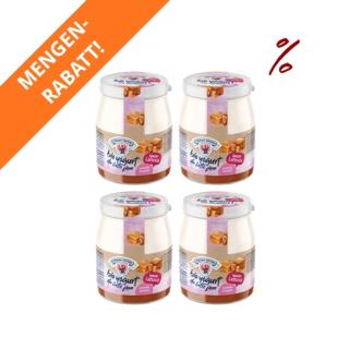 4x Joghurt Karamell laktosefrei 150g im Glas