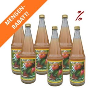6x Apfelsaft 1l Streuobst naturtrüb Regio