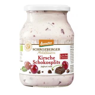 Joghurt Kirsche Schokosplits 500g im Glas