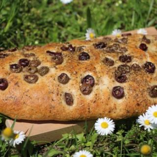 Oliven-Focaccia