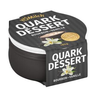 Quark-Dessert mit Vanille im Keramikbecher