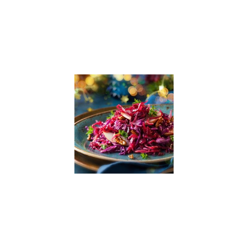 Blaukraut-Tofu-Salat mit Walnüssen