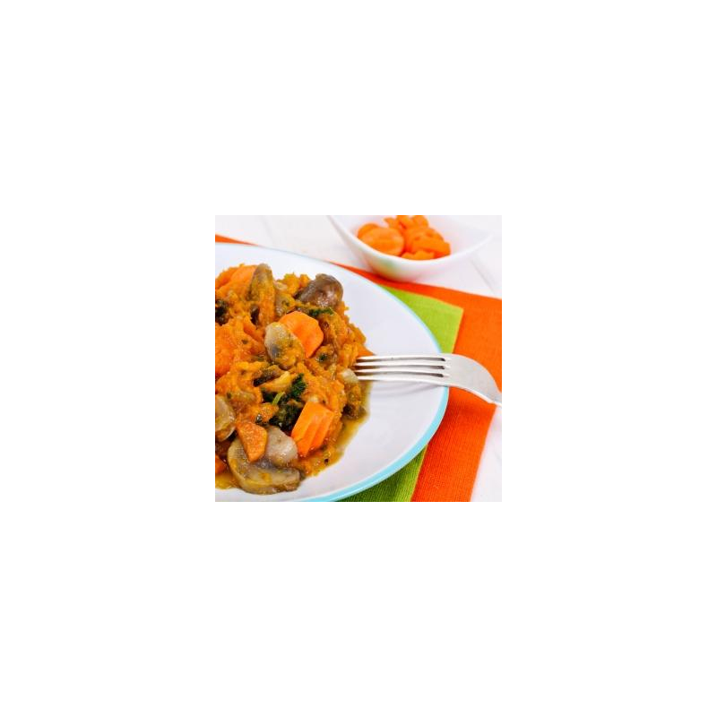 Champignon-Gemüse-Eintopf mit Pesto