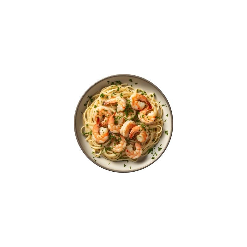 Spaghetti mit Scampi & Lauch