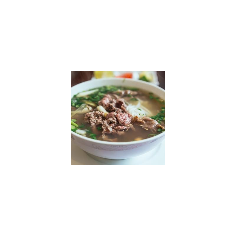 Grüne Bohnensuppe mit Rindfleisch