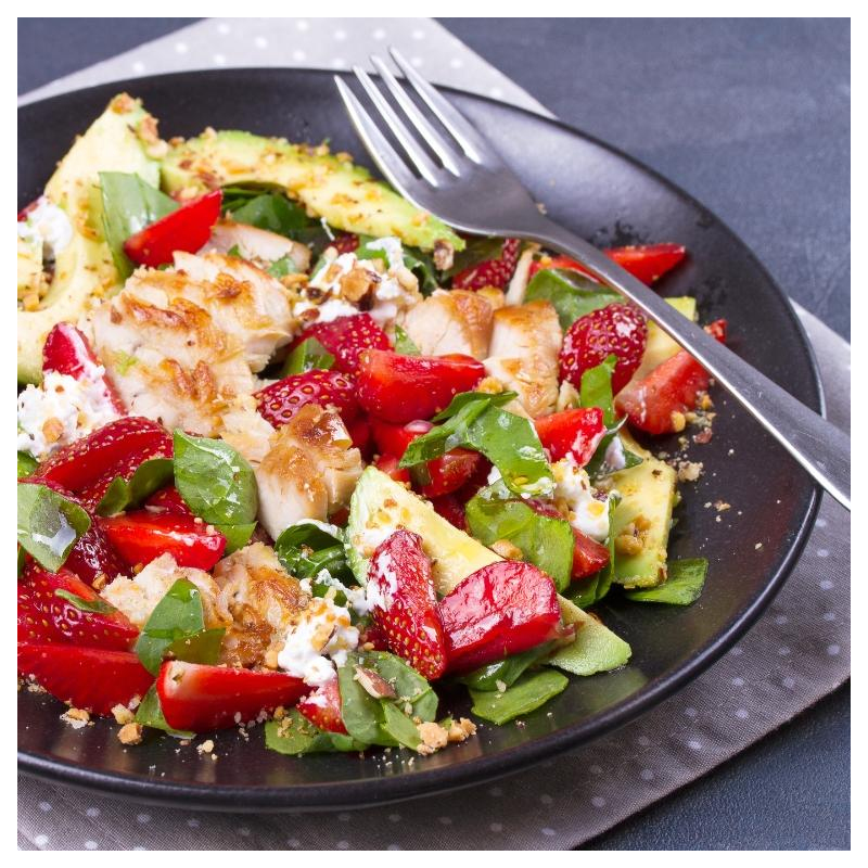 Kohlrabi-Erdbeer-Salat