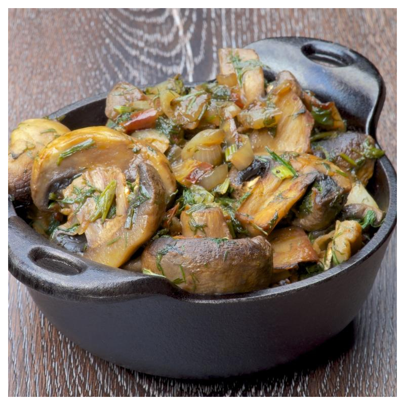 Champignon-Gemüse-Eintopf mit Pesto