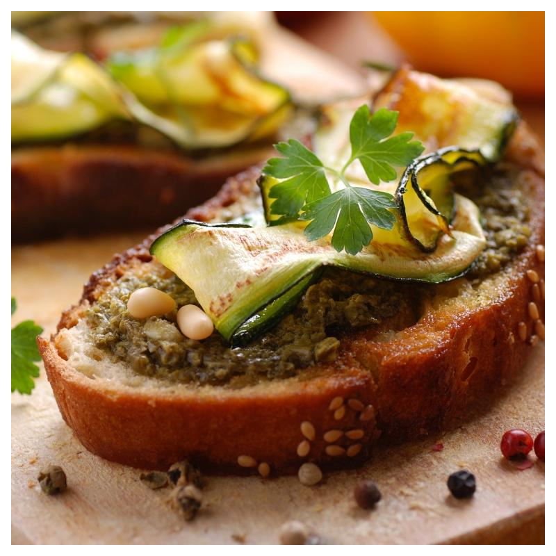 Crostini mit Zucchini