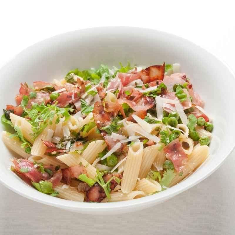 Penne mit Erbsen-Mascarpone-Creme