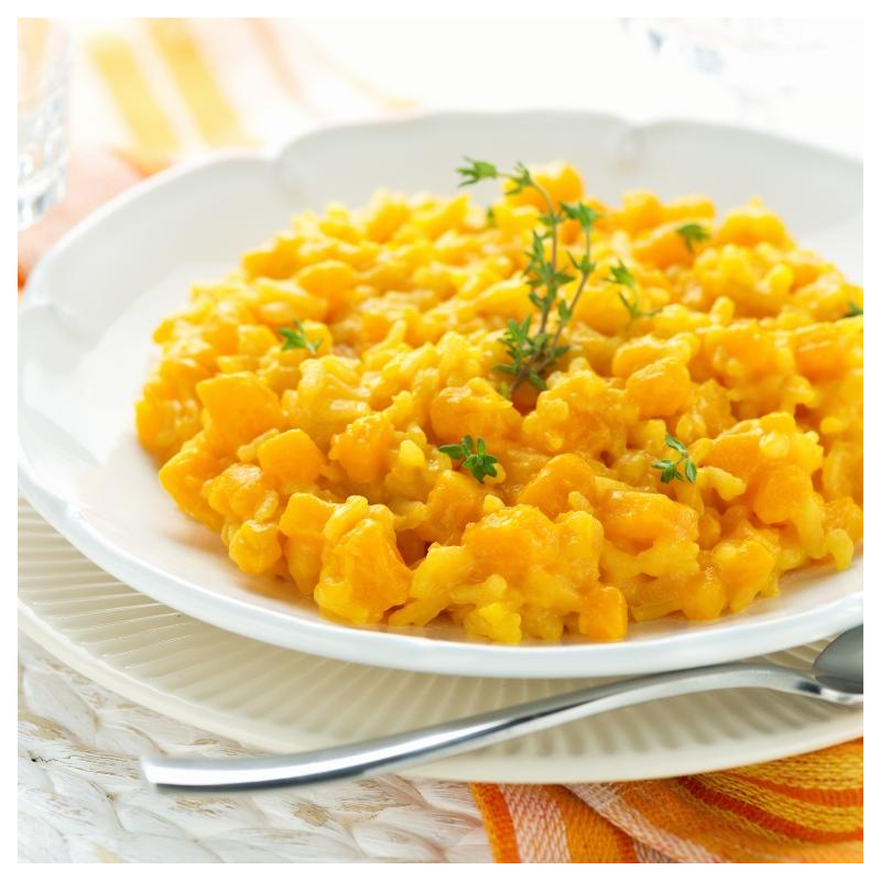 Risotto vom grünen Hokkaido-Kürbis