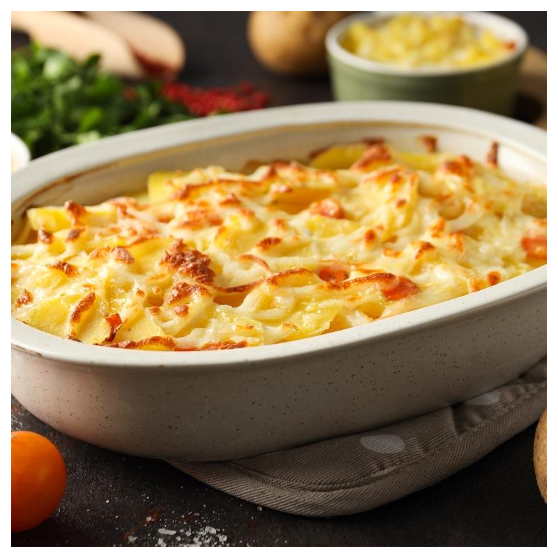 Schupfnudel-Weißkohl-Auflauf