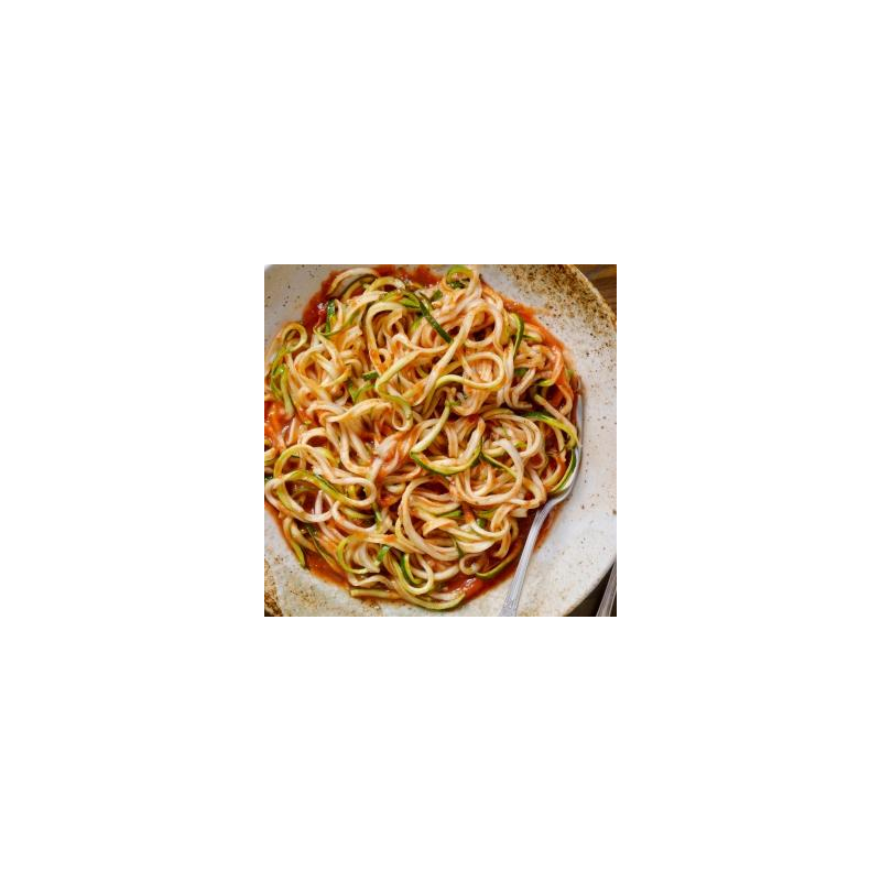 Spaghetti mit Zucchinigemüse