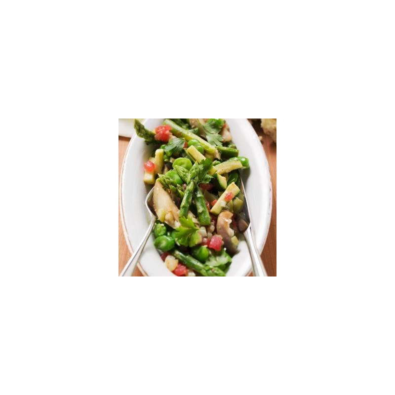 Roher Grünspargelsalat