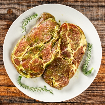 Nackensteaks Kräuter 750g Landgut Schwein