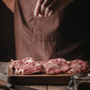Hüftsteaks gewürzt 800g Landgut Schwein