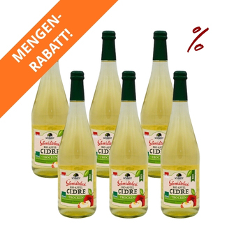 6x Cidre mild aus der Region