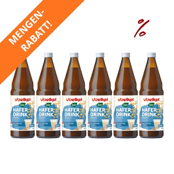 6x Haferdrink Voelkel Glasflasche
