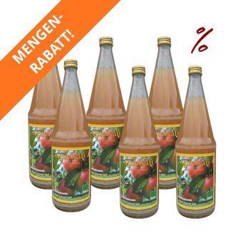 6x Apfelsaft 1l Streuobst naturtrüb Regio