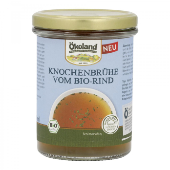 Knochenfond vom Rind im Glas