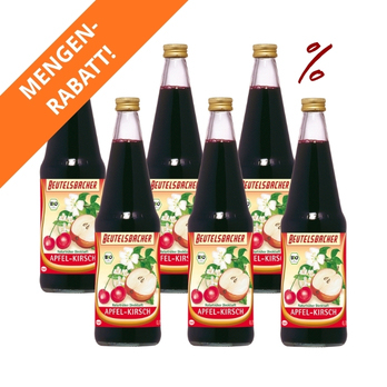 6x Apfel-Kirsch Saft Beutelsbacher
