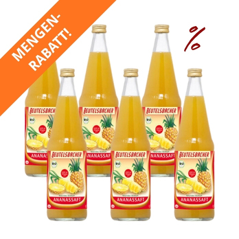 6x Ananassaft Beutelsbacher
