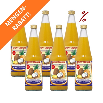 6x Kokos-Ananassaft Beutelsbacher