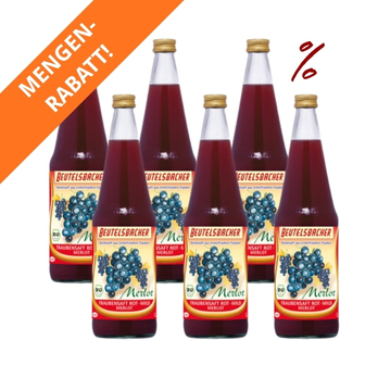 6x Roter Traubensaft Merlot Beutelsbacher