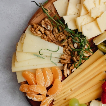 Weihnachtliche Käseplatte