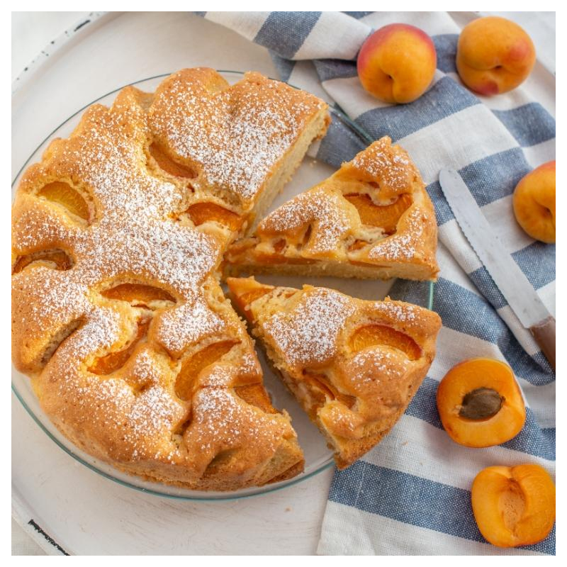 Aprikosen-Pfirsich-Kuchen