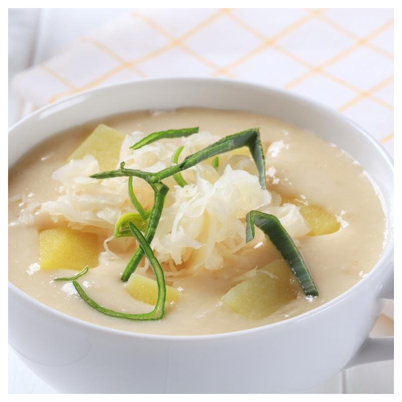 Blumenkohl mit Kartoffeln in Meerrettichsahne