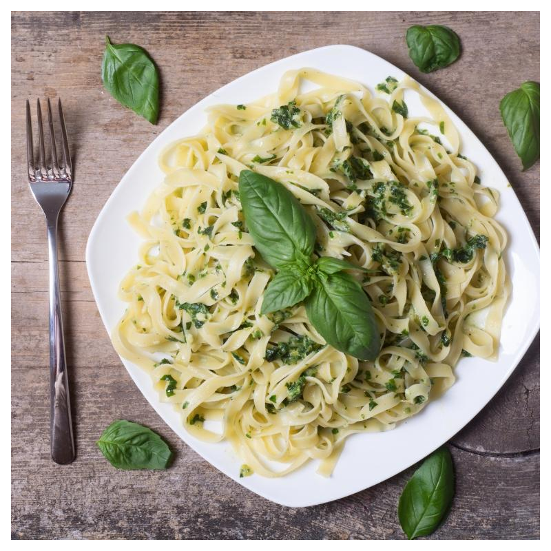 Cremige Tagliatelle mit Spinat