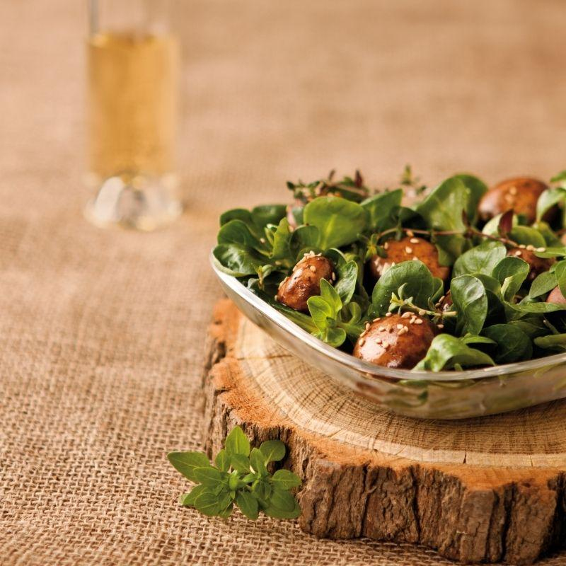 Feldsalat mit Bierdressing