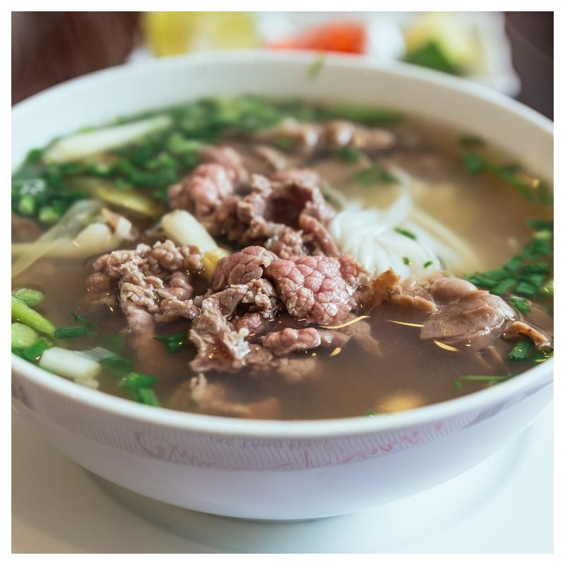 Grüne Bohnensuppe mit Rindfleisch