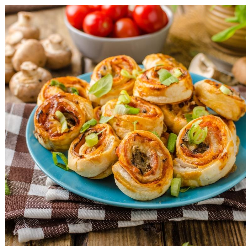 Herzhafte Kürbis-Schnecken mit Apfel