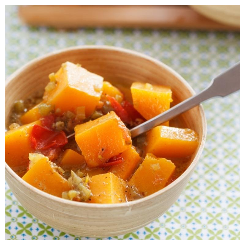 Linsensprossen in Kürbiscurry